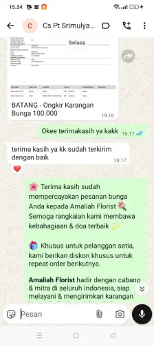 Testimonial Papan Bunga girimekar