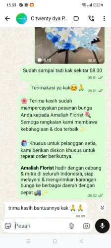 Testimonial Standing Flower girimekar